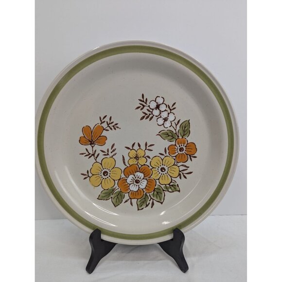 Country Casuals 12" Serving Plate Spring Garden Stoneware Made in Japan - Picture 1 of 8